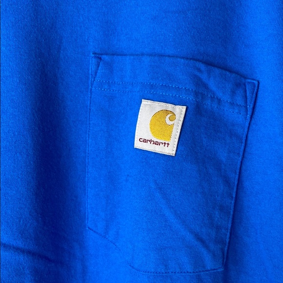 Carhartt Blue Short Sleeve Pocket Tee Men’s Size XL - Picture 3 of 7